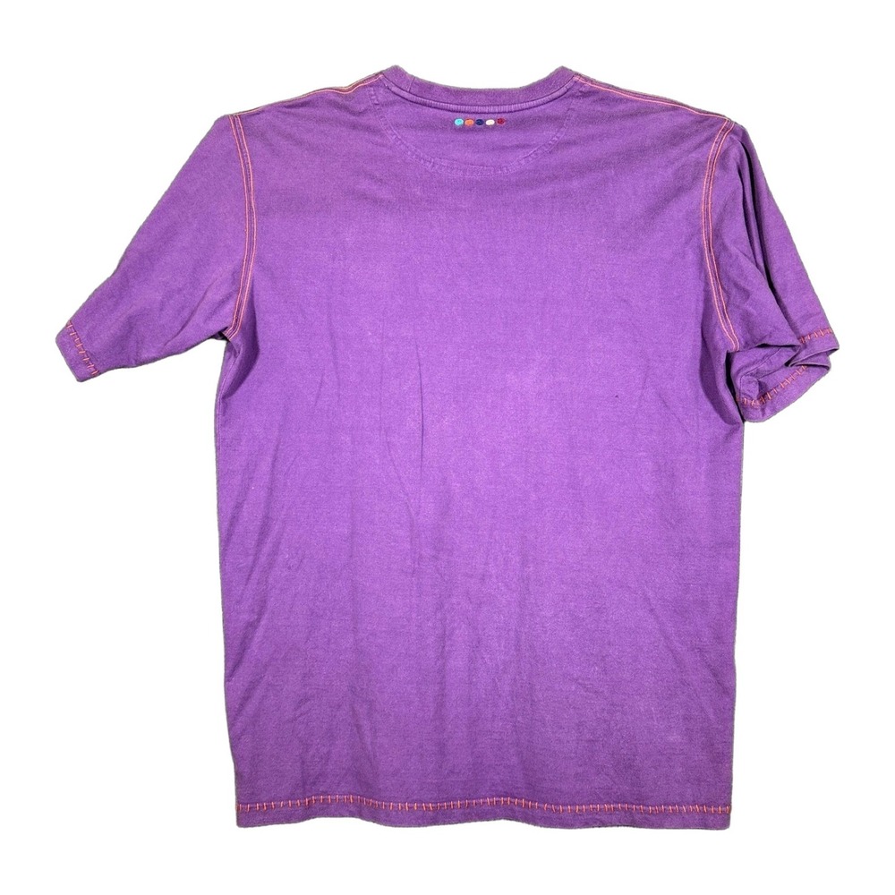 COOGI Mens XXL Purple Embroidered Mountain Deer Graphic T-Shirt Contrast Stitch - Picture 2 of 8